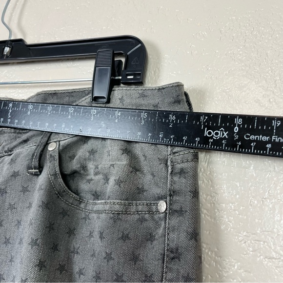 MNG jeans skinny Jeans Dark Gray Stars stretch Jeans novelty mid rise skate Sz14 - Picture 4 of 13